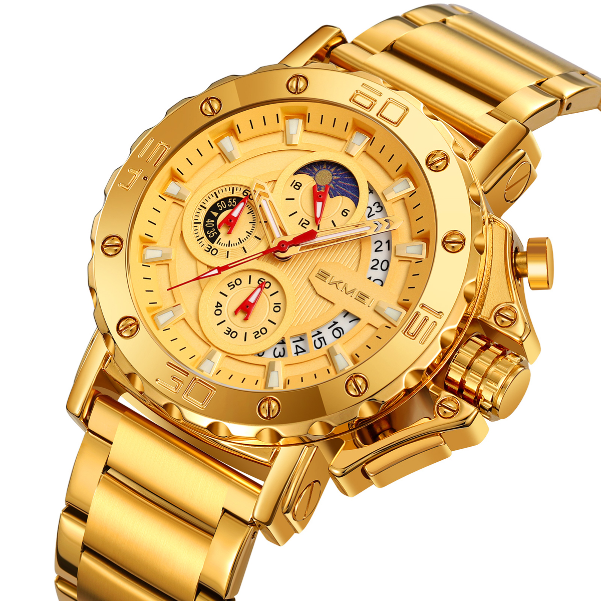 Skmei Watch Wholesale 9344 Luxury Men's Steel Large Wrist