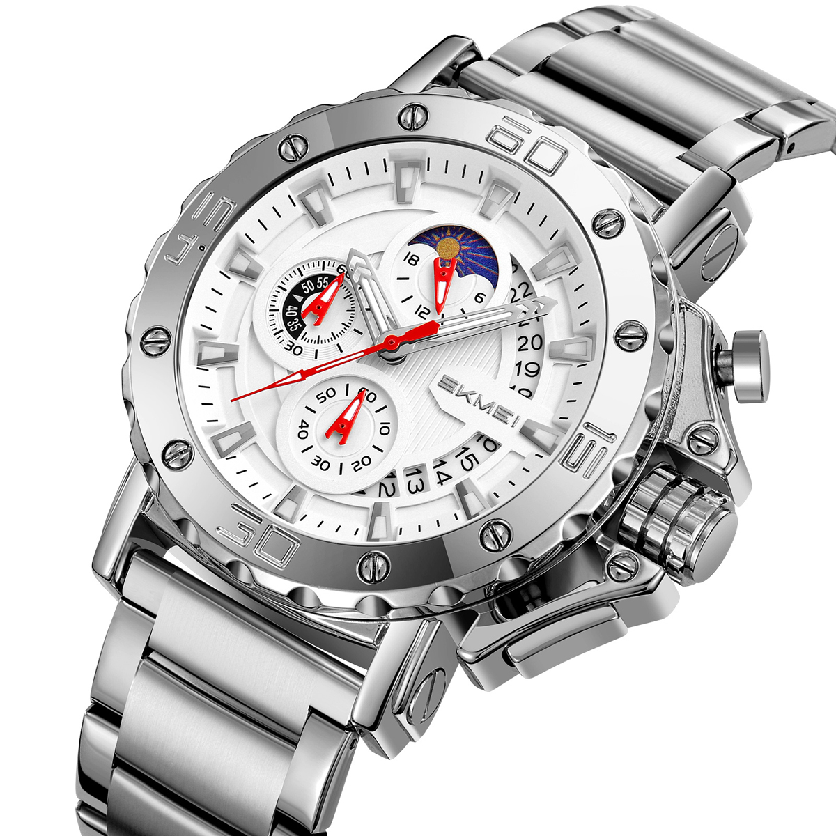Skmei Watch Wholesale 9344 Luxury Men's Steel Large Wrist