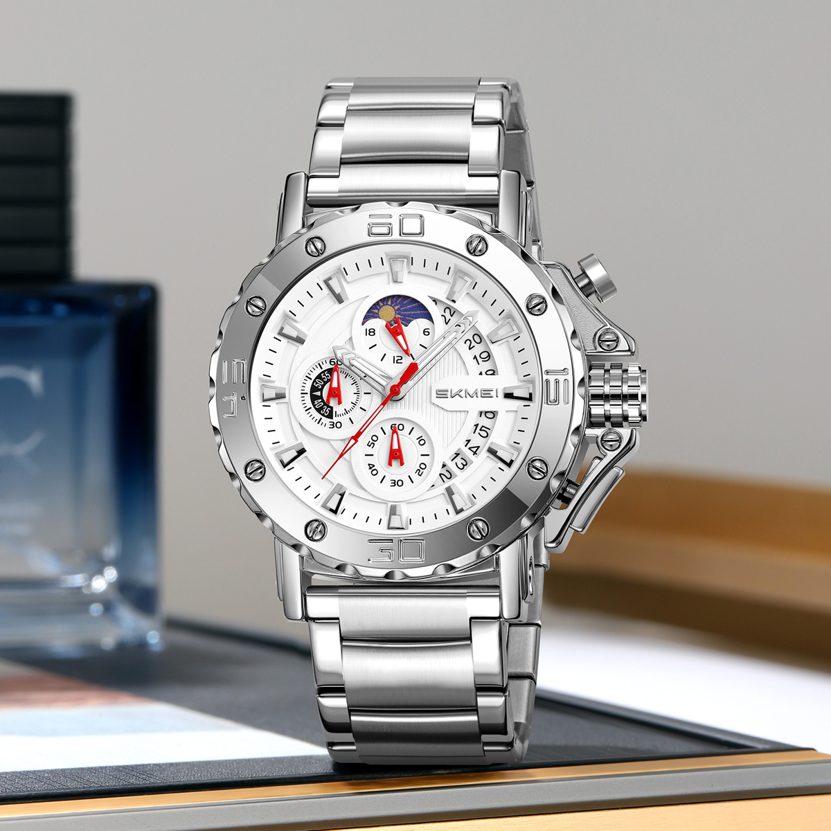 Skmei Watch Wholesale 9344 Luxury Men's Steel Large Wrist