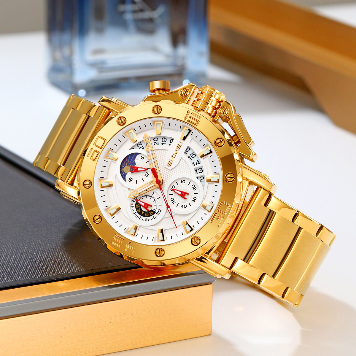 Skmei Watch Wholesale 9344 Luxury Men's Steel Large Wrist