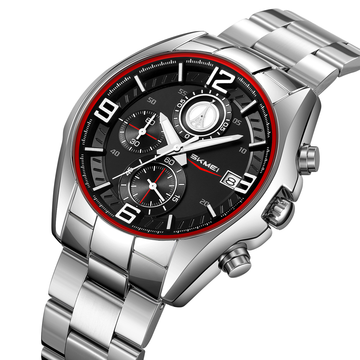 Skmei 9346 New Men's Watch Three Eyes Six Needle Multi-functional Quartz Watch