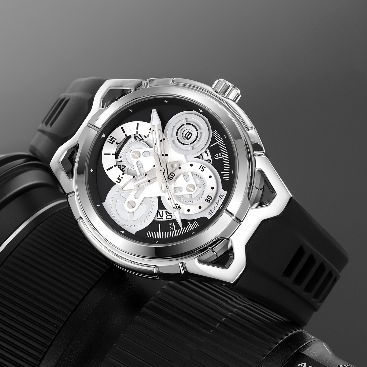 SKMEI 9349 Men's Quartz Silicone Watch