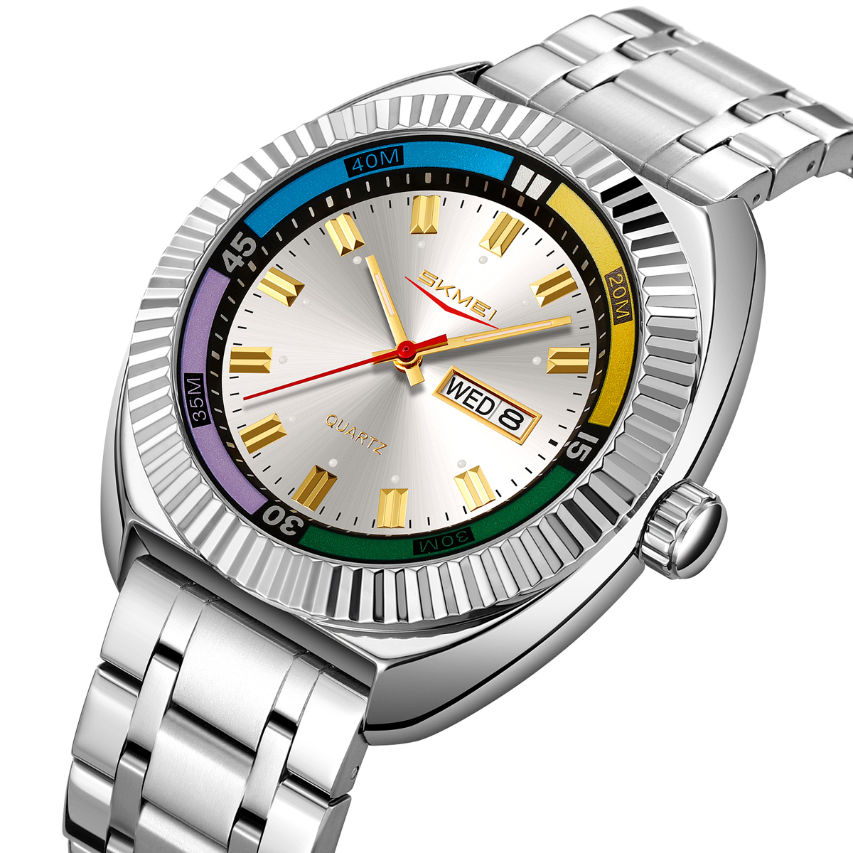 SKMEI 9353 stainless steel wrist quartz watches