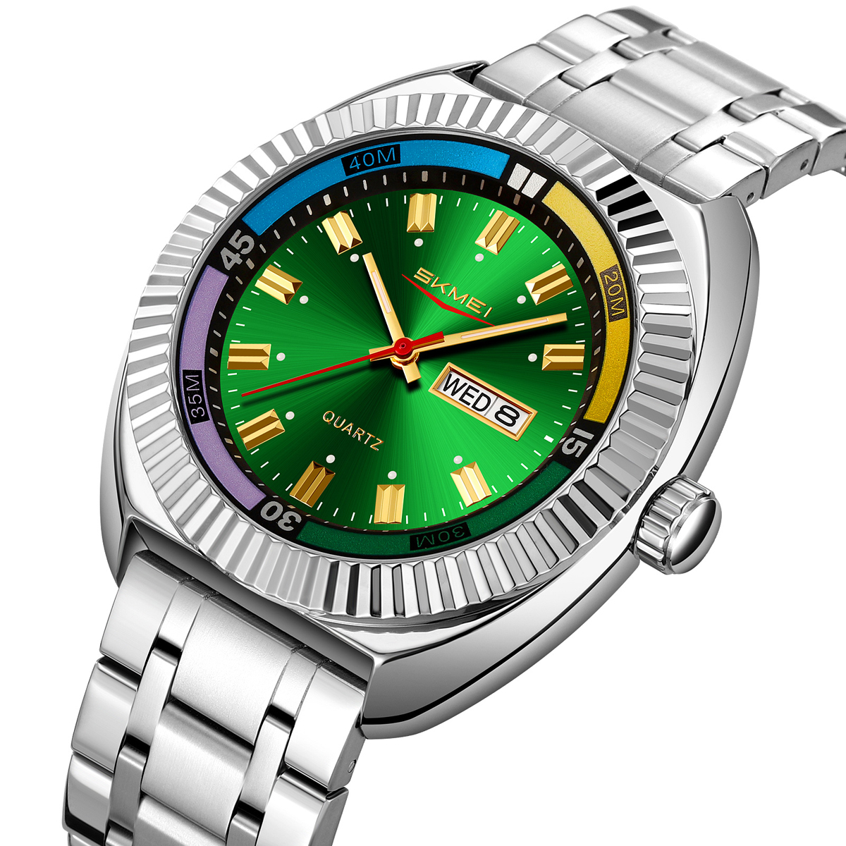 SKMEI 9353 stainless steel wrist quartz watches
