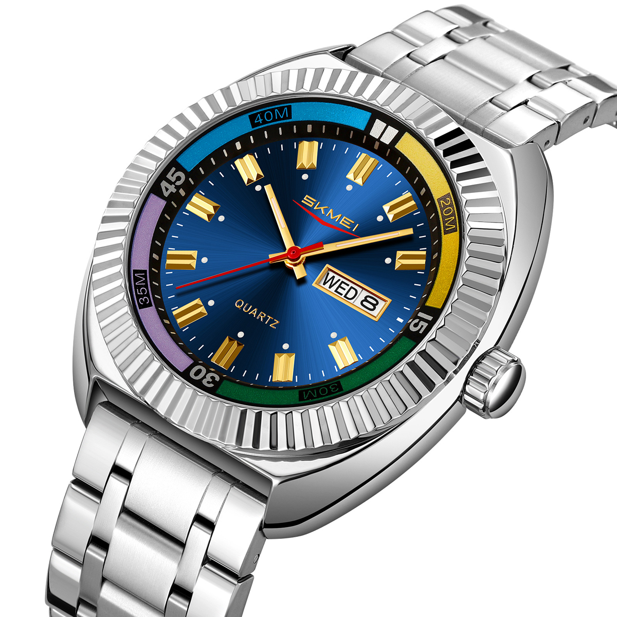 SKMEI 9353 stainless steel wrist quartz watches