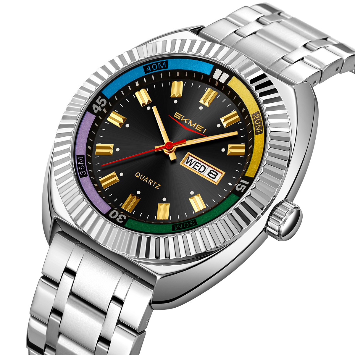 SKMEI 9353 stainless steel wrist quartz watches