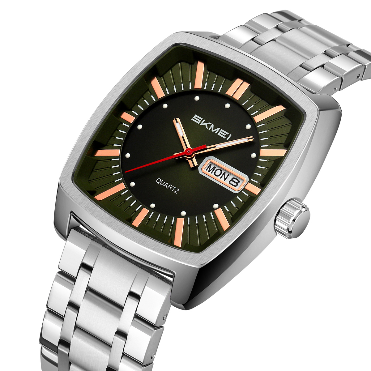 SKMEI 9354 Men Watches Square Dial Business Analog Quartz Watch