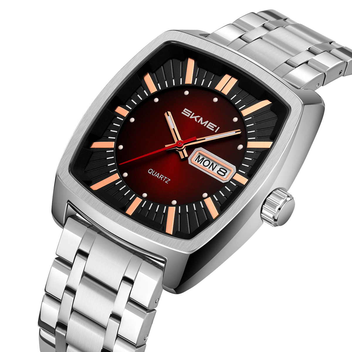 SKMEI 9354 Men Watches Square Dial Business Analog Quartz Watch