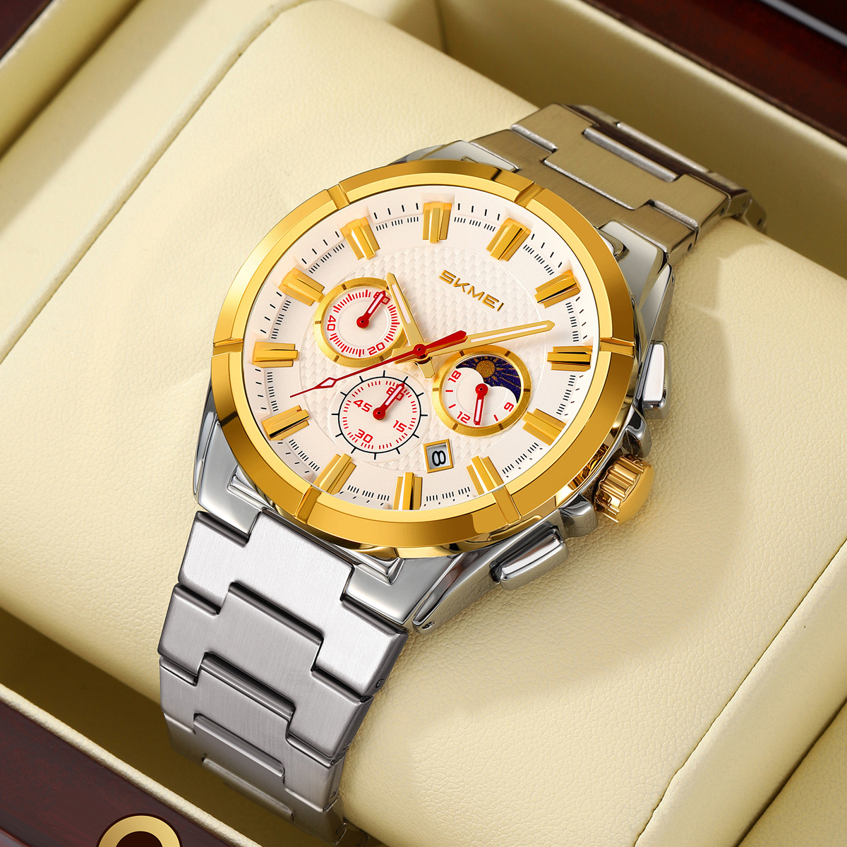 SKMEI 9355 Mens Watches Stainless Steel