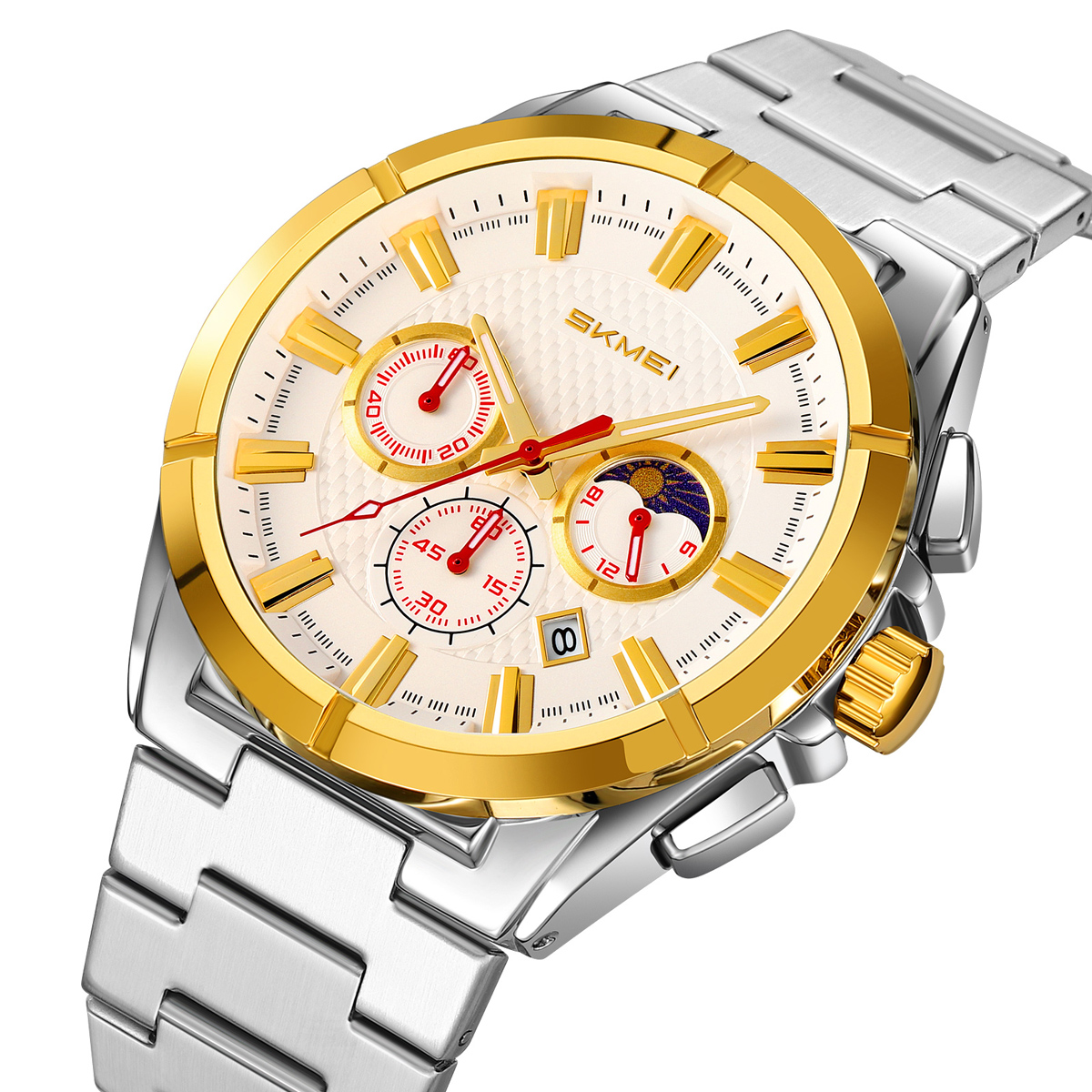 SKMEI 9355 Mens Watches Stainless Steel