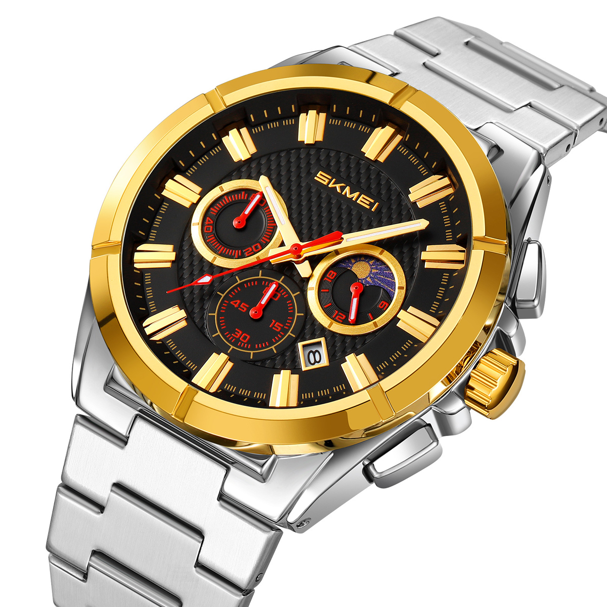 SKMEI 9355 Mens Watches Stainless Steel