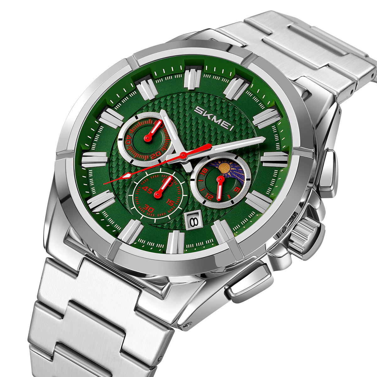 SKMEI 9355 Mens Watches Stainless Steel