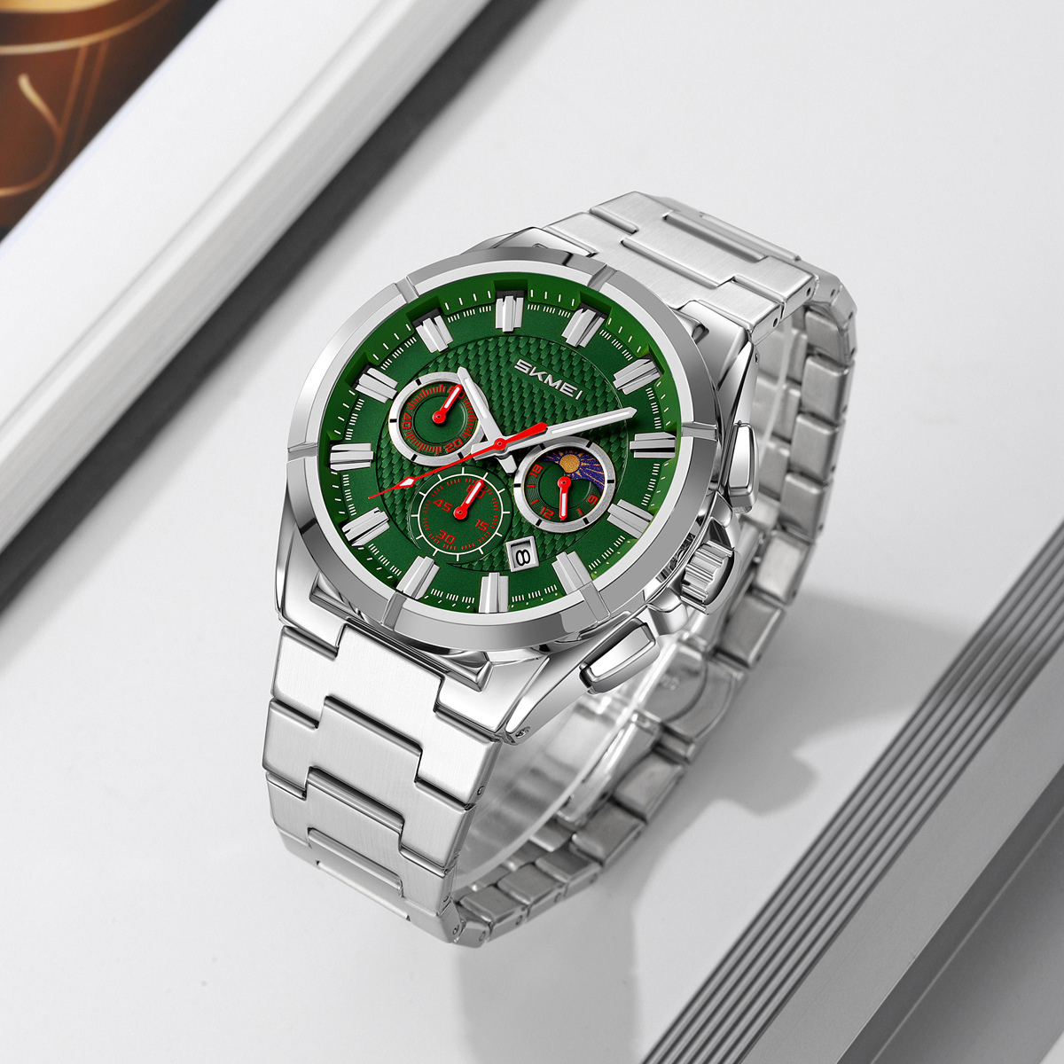 SKMEI 9355 Mens Watches Stainless Steel