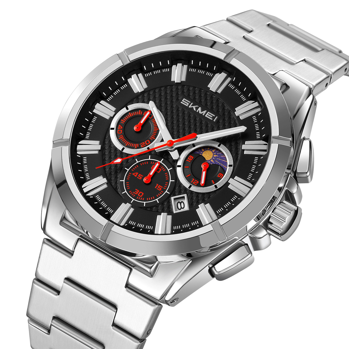SKMEI 9355 Mens Watches Stainless Steel