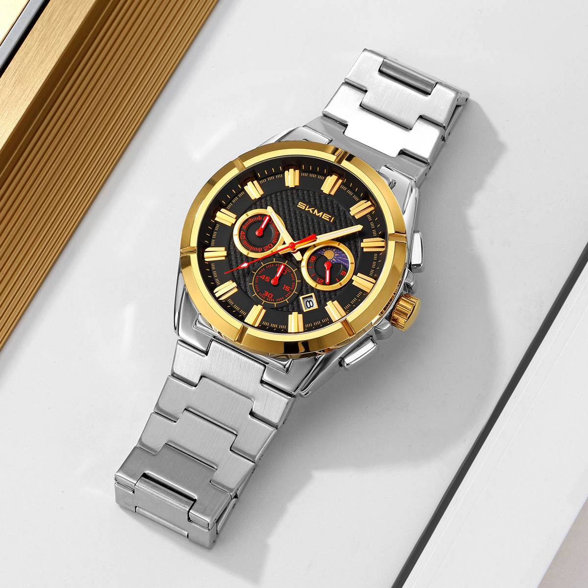 SKMEI 9355 Mens Watches Stainless Steel