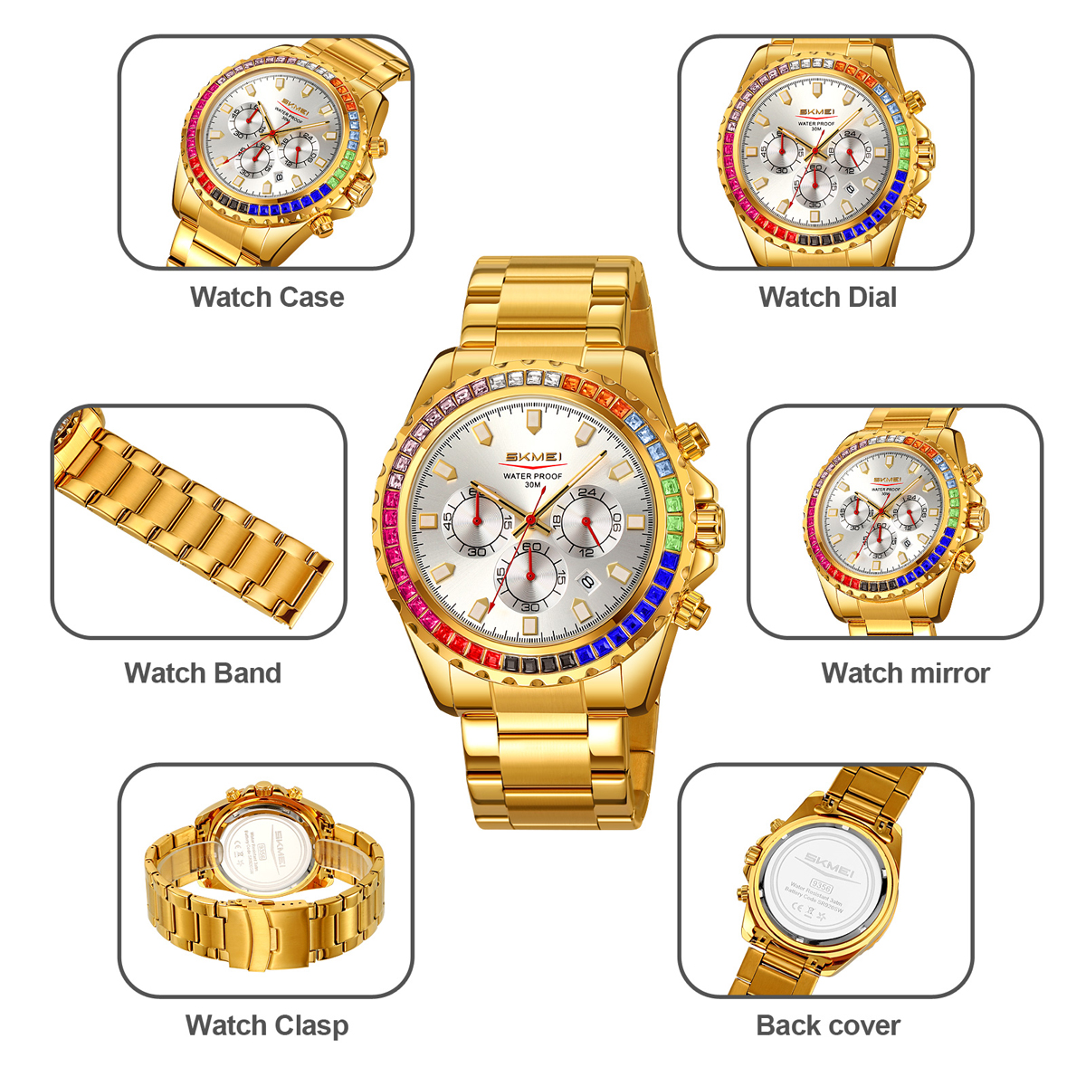 Skmei Brand 9356 Men's Business Watch