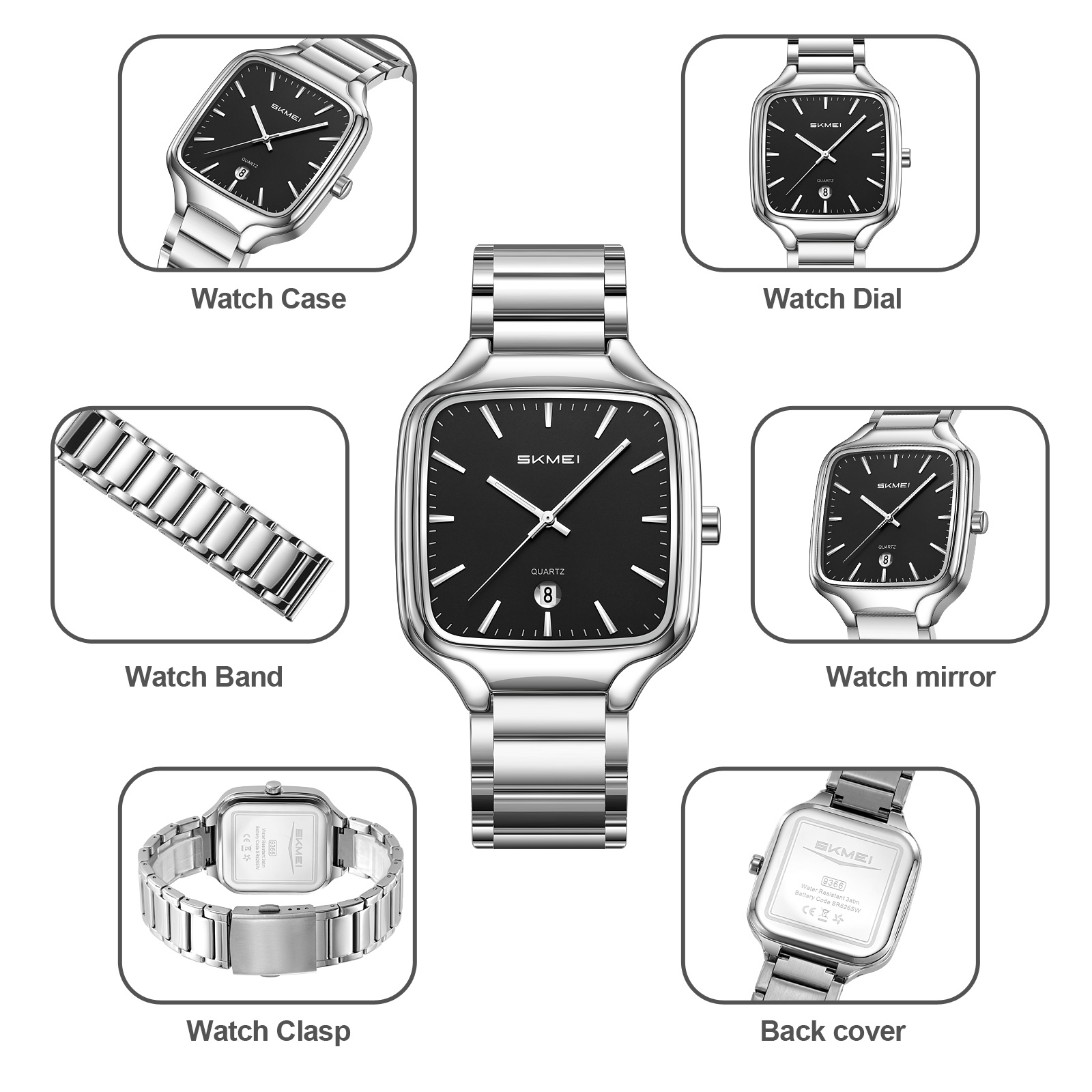SKMEI 9366 FASHION WATCHES MEN
