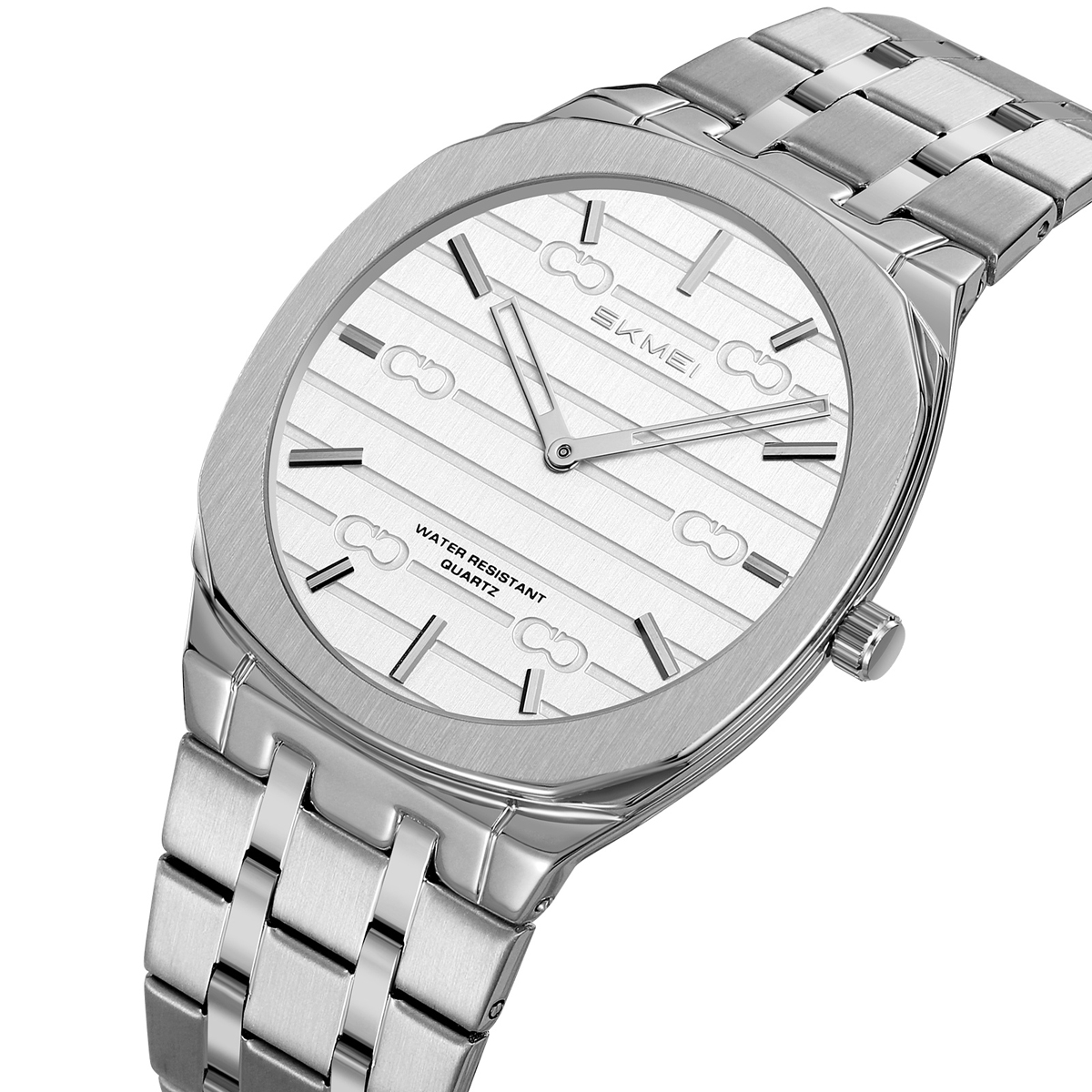 SKMEI 9372 Luxury Men's Quartz Watch with Stainless Steel Band