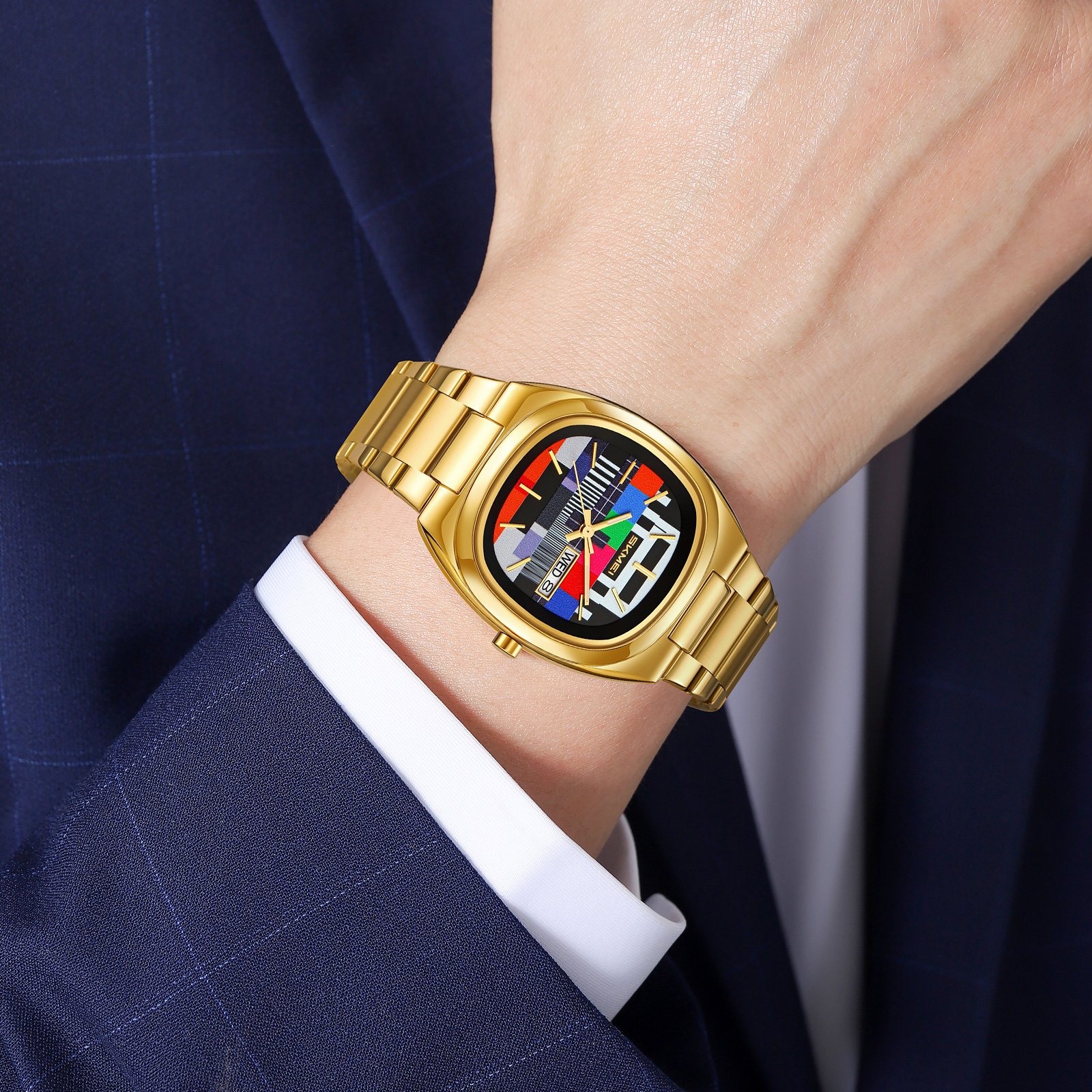 SKMEI 9375 Business Gentleman Vintage Men's Watch