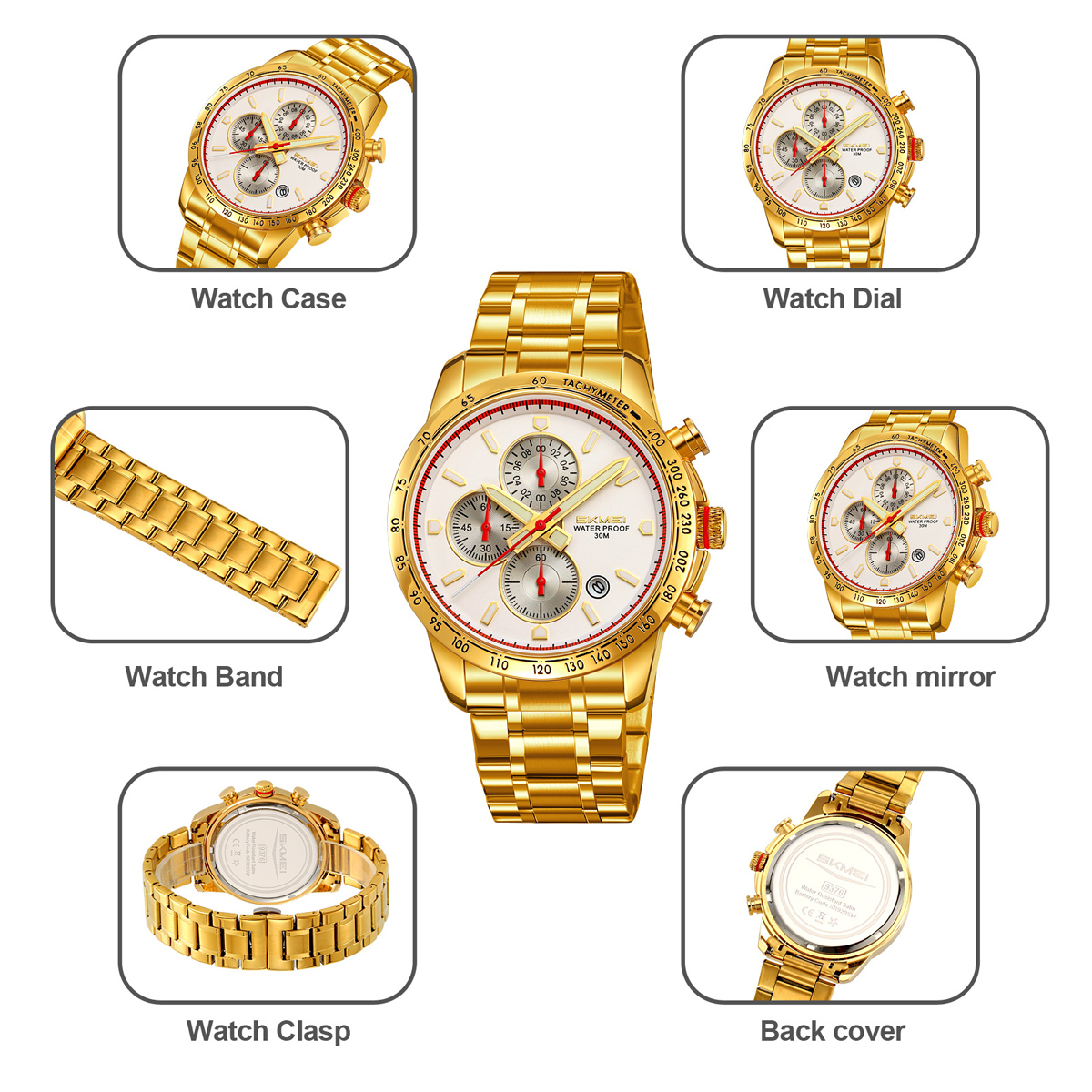 SKMEI 9376 MEN STEEL WATCH