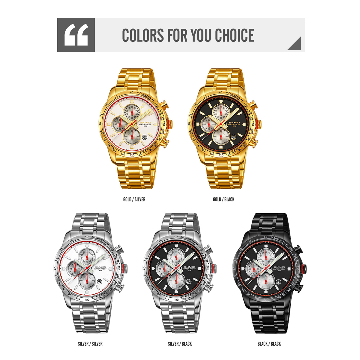 SKMEI 9376 MEN STEEL WATCH