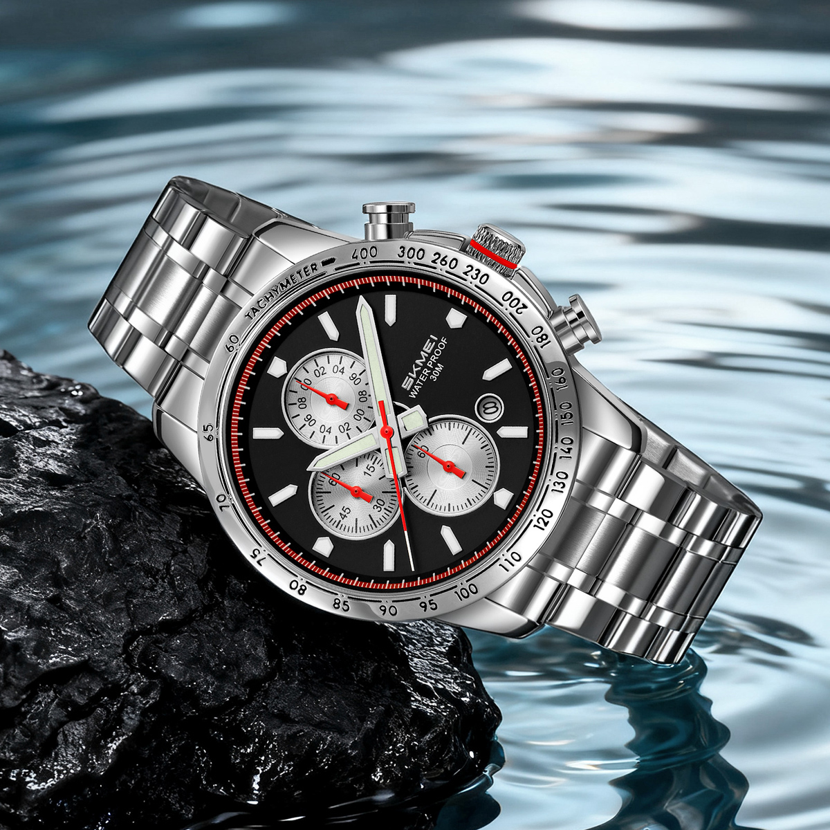 SKMEI 9376 MEN STEEL WATCH