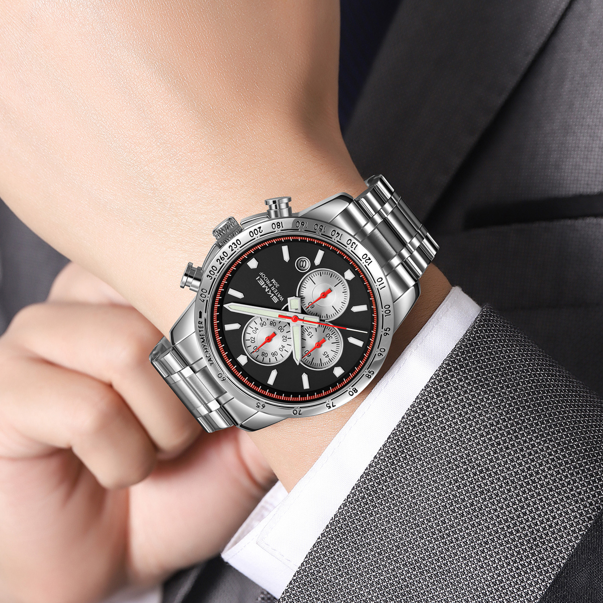 SKMEI 9376 MEN STEEL WATCH