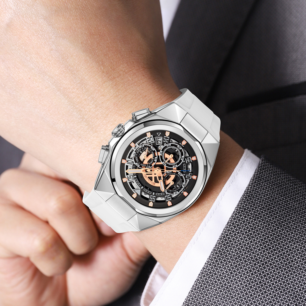 SKMEI 9377 Ready Stock Quartz Watch