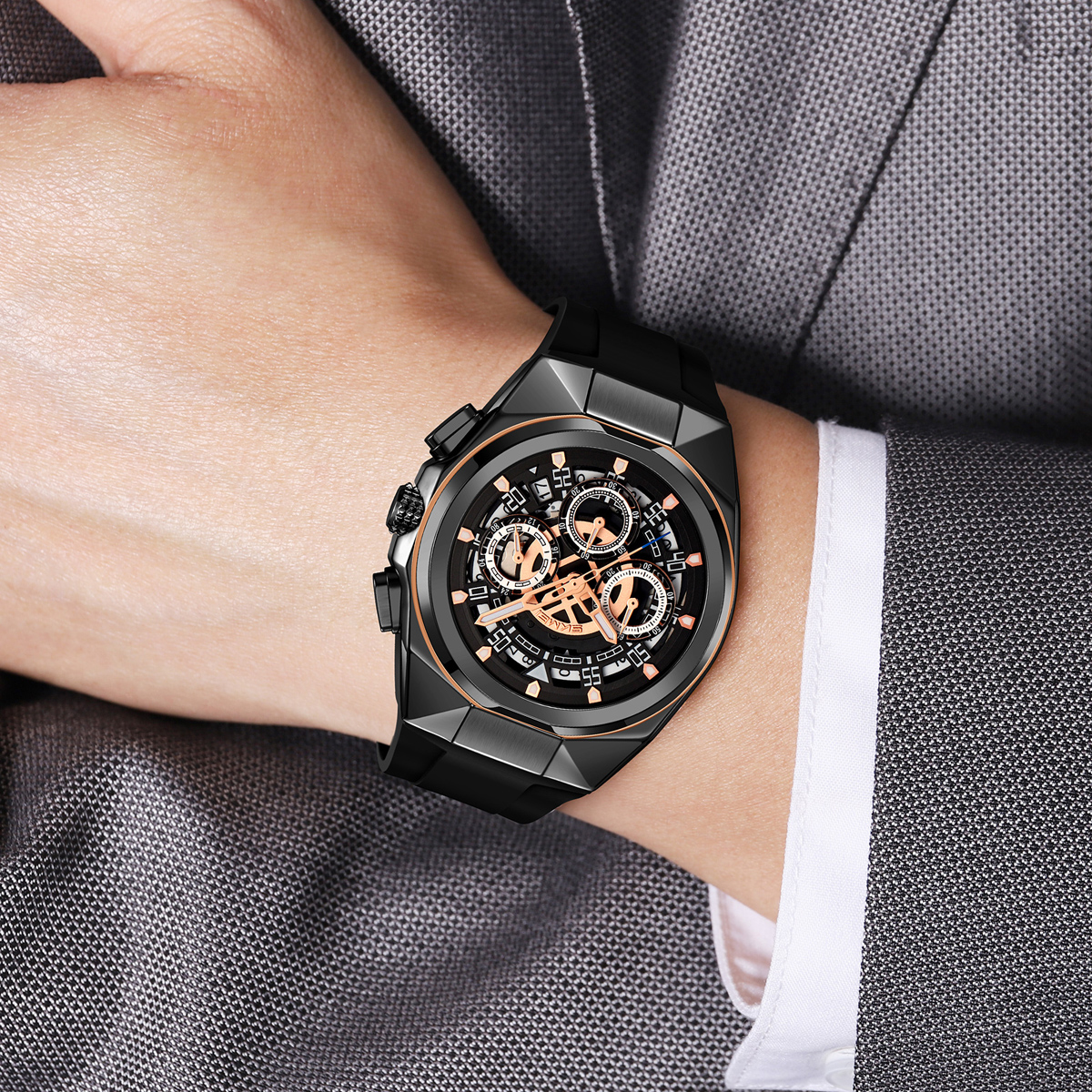 SKMEI 9377 Ready Stock Quartz Watch
