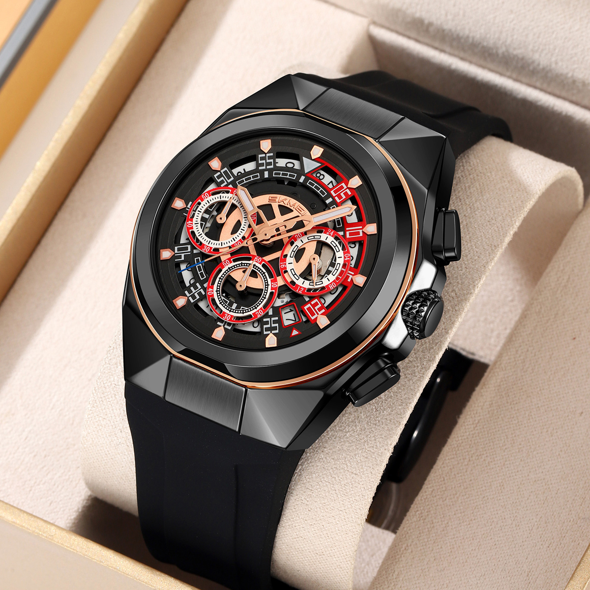 SKMEI 9377 Ready Stock Quartz Watch