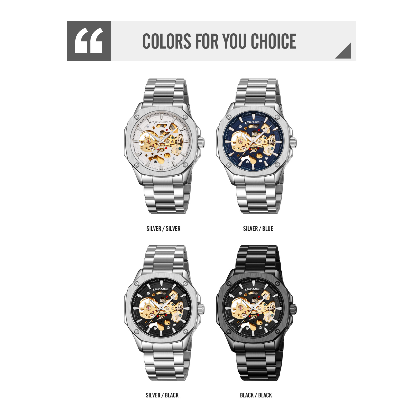 Skmei 9378 Men Mechanism Watch