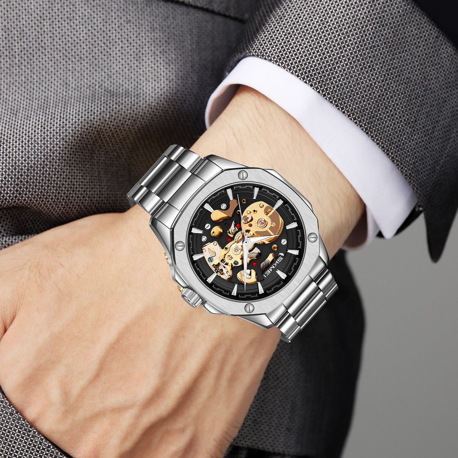 Skmei 9378 Men Mechanism Watch