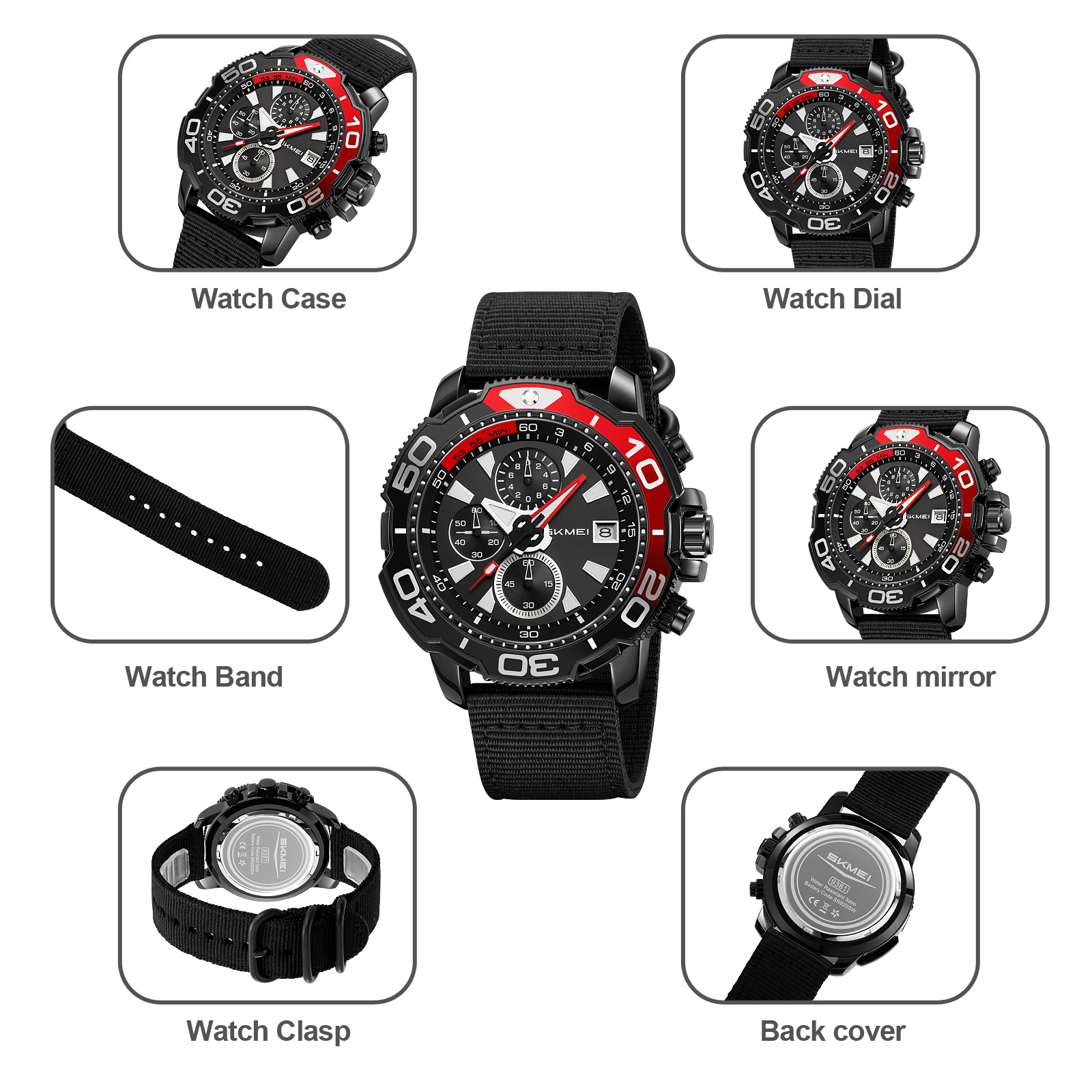 SKMEI 9381 Trendsetting Men's Quartz Watch 