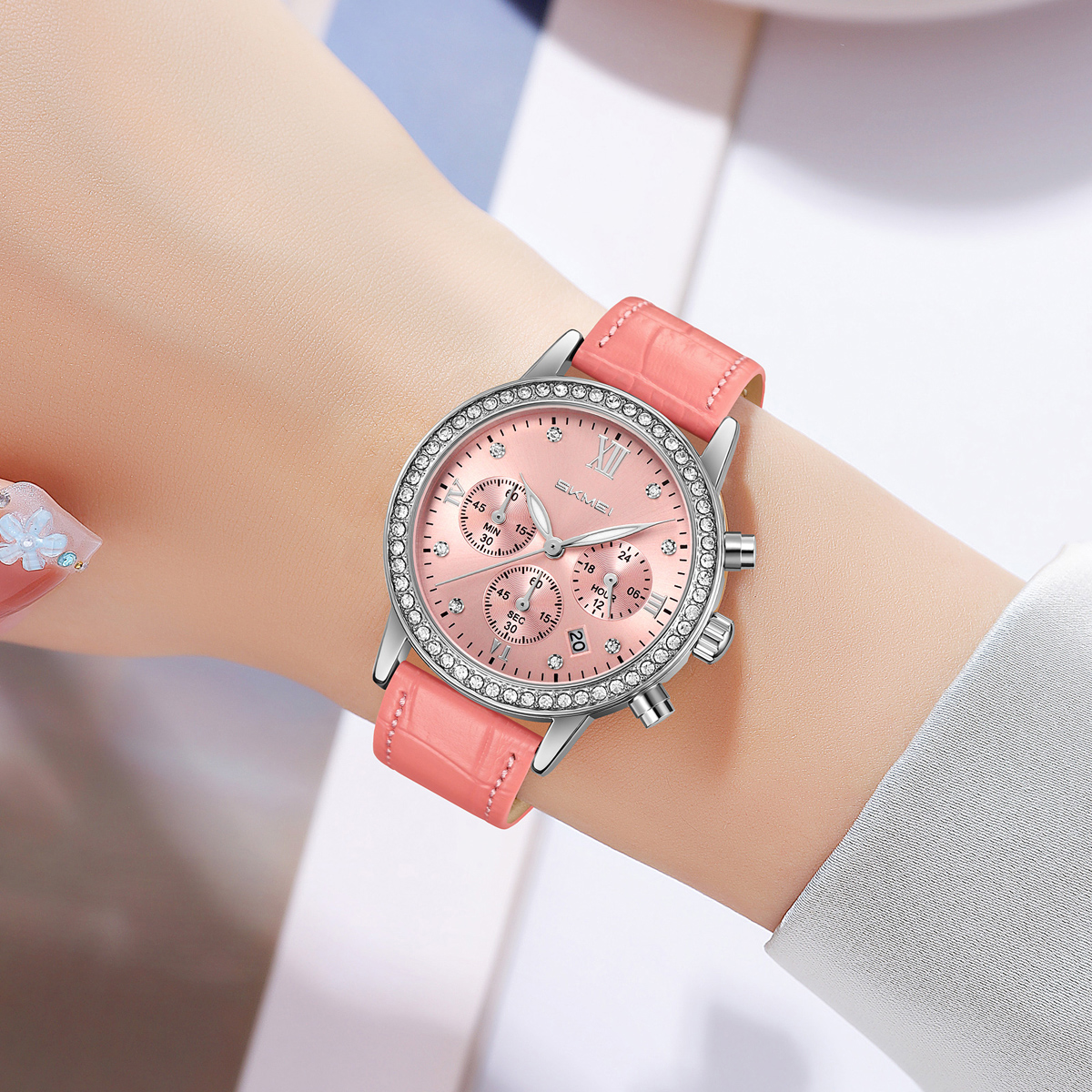 SKMEI 9384 quartz watch fashion lady