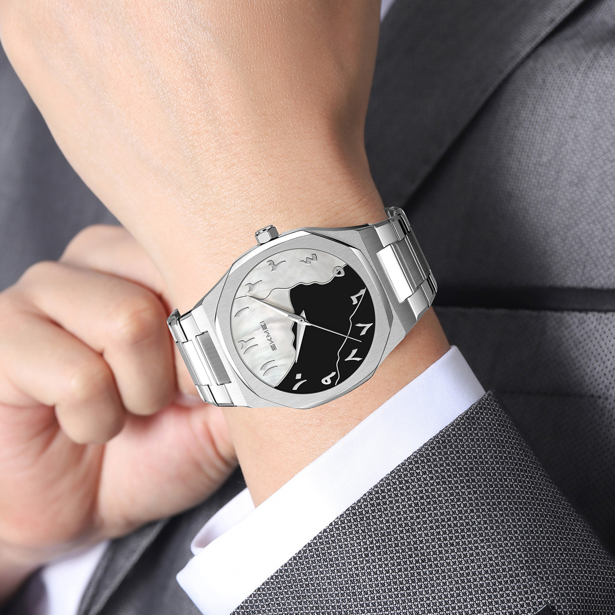 SKMEI 9391 Arabic dial quartz watch