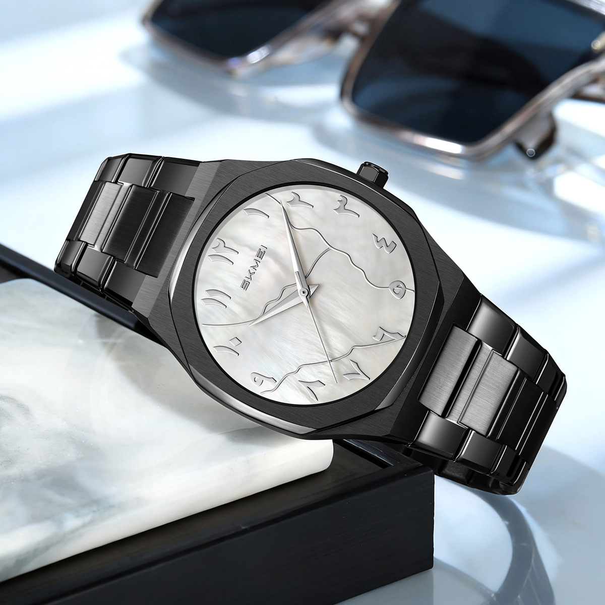 SKMEI 9391 Arabic dial quartz watch