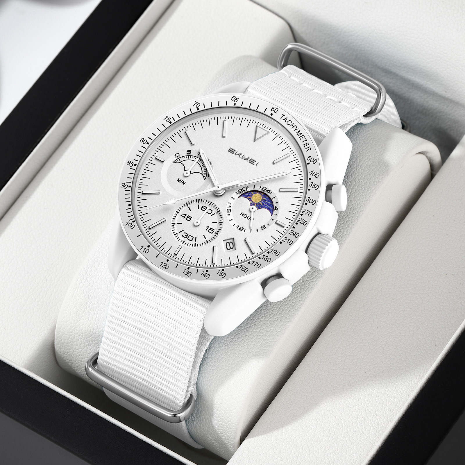 SKMEI Model 9392 Moon Phase Casual Quartz Watches
