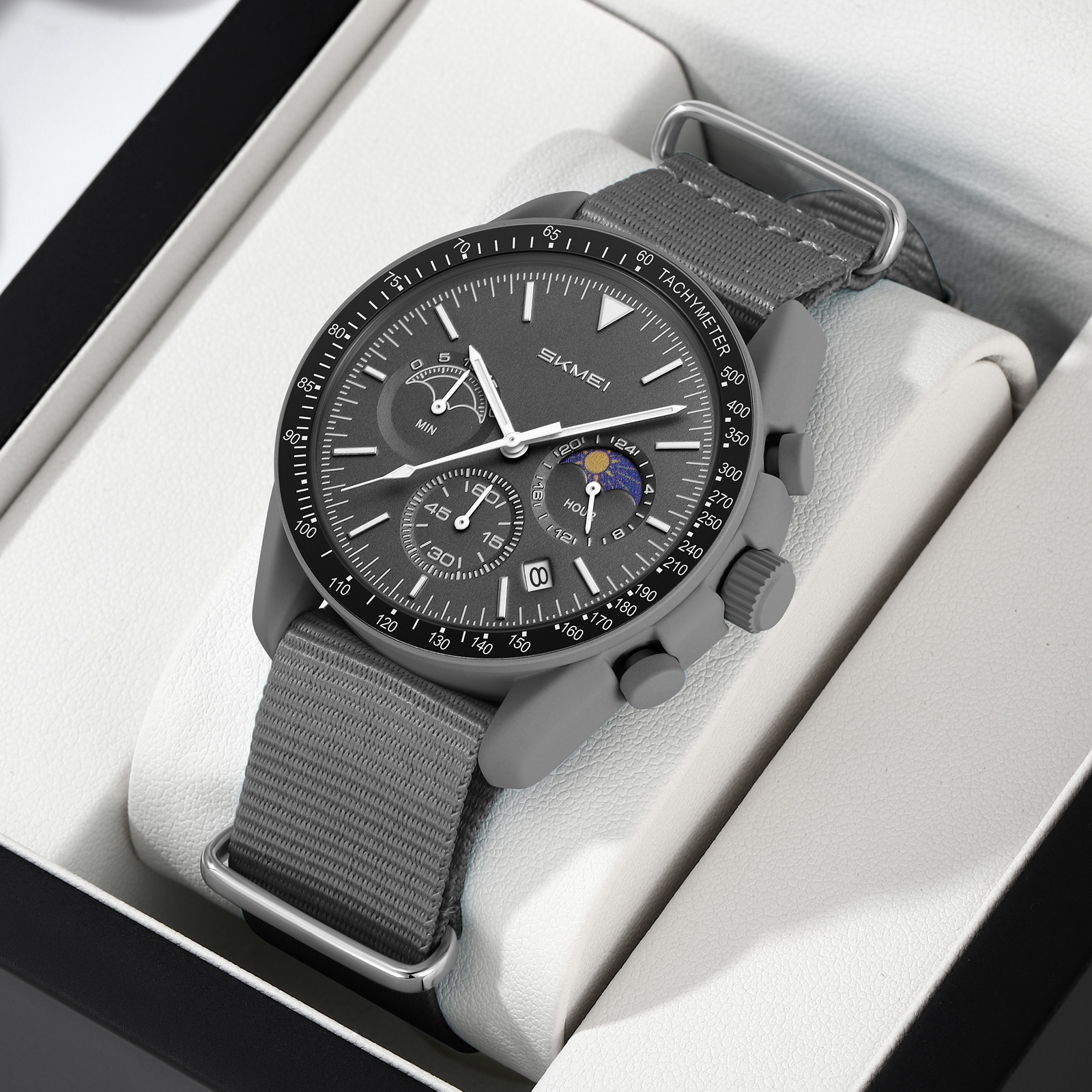 SKMEI Model 9392 Moon Phase Casual Quartz Watches