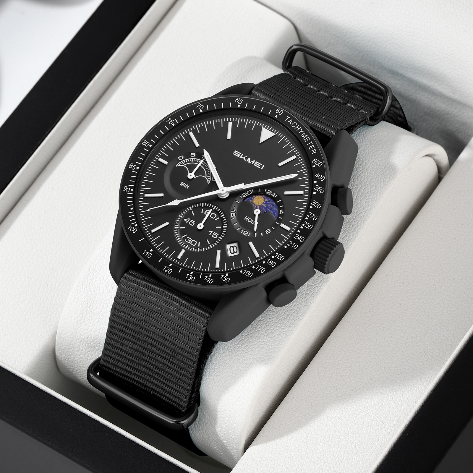 SKMEI Model 9392 Moon Phase Casual Quartz Watches