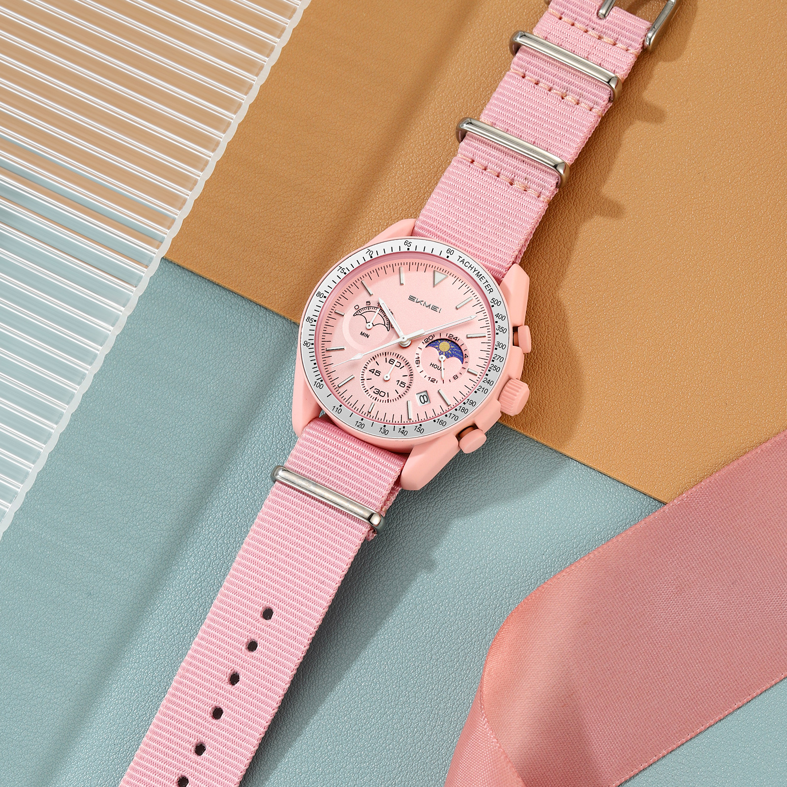 SKMEI Model 9392 Moon Phase Casual Quartz Watches