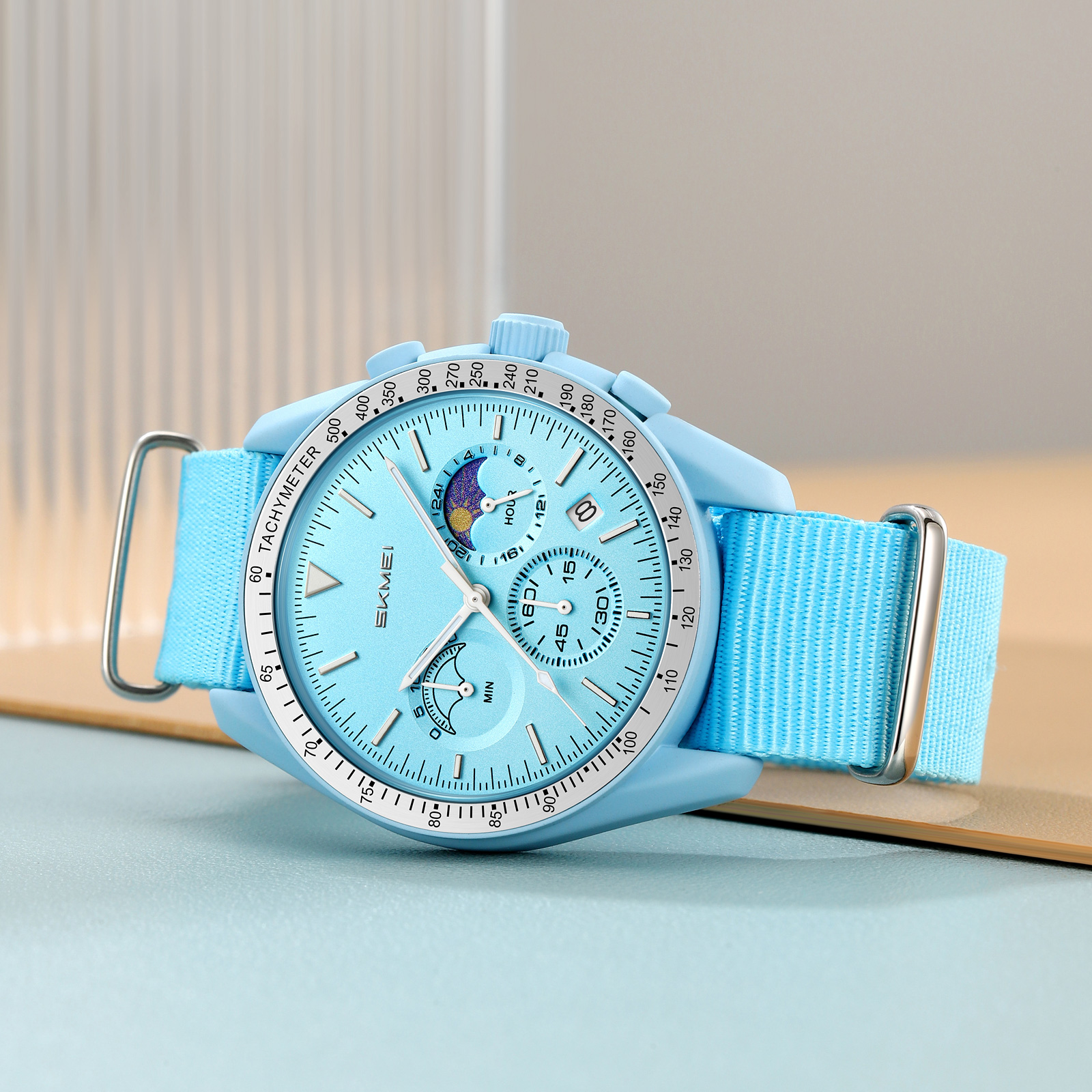 SKMEI Model 9392 Moon Phase Casual Quartz Watches