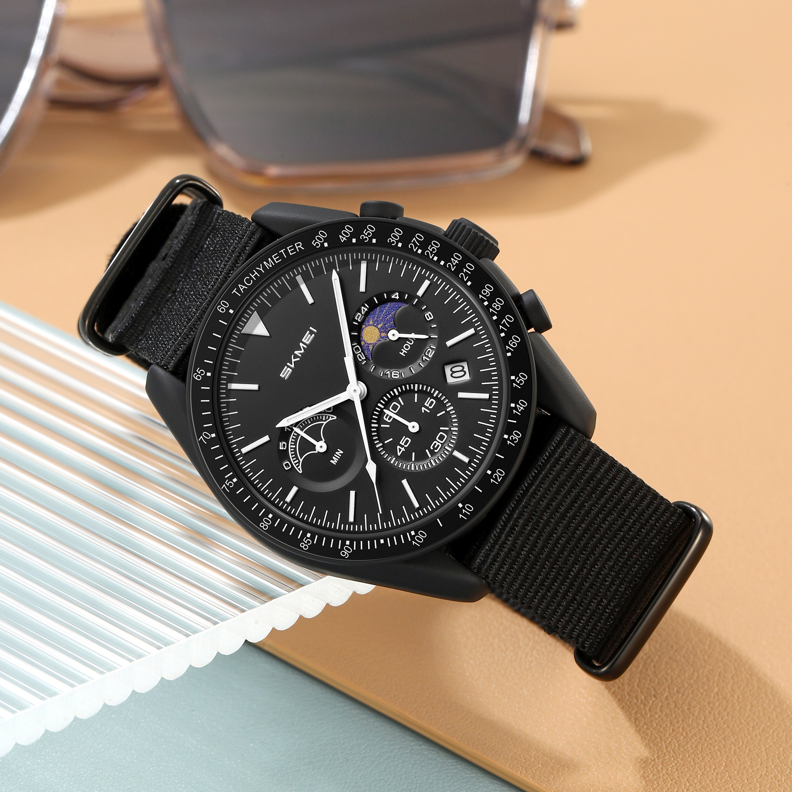 SKMEI Model 9392 Moon Phase Casual Quartz Watches
