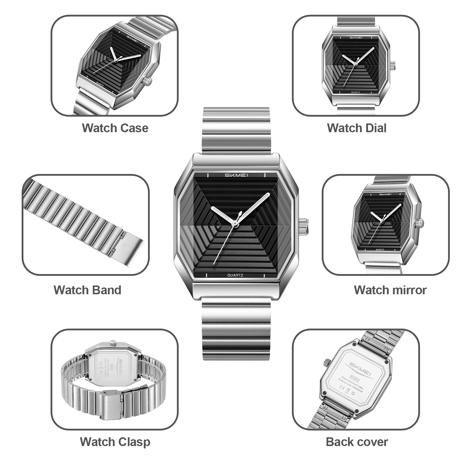 SKMEI 9393 MEN FASHION WATCH