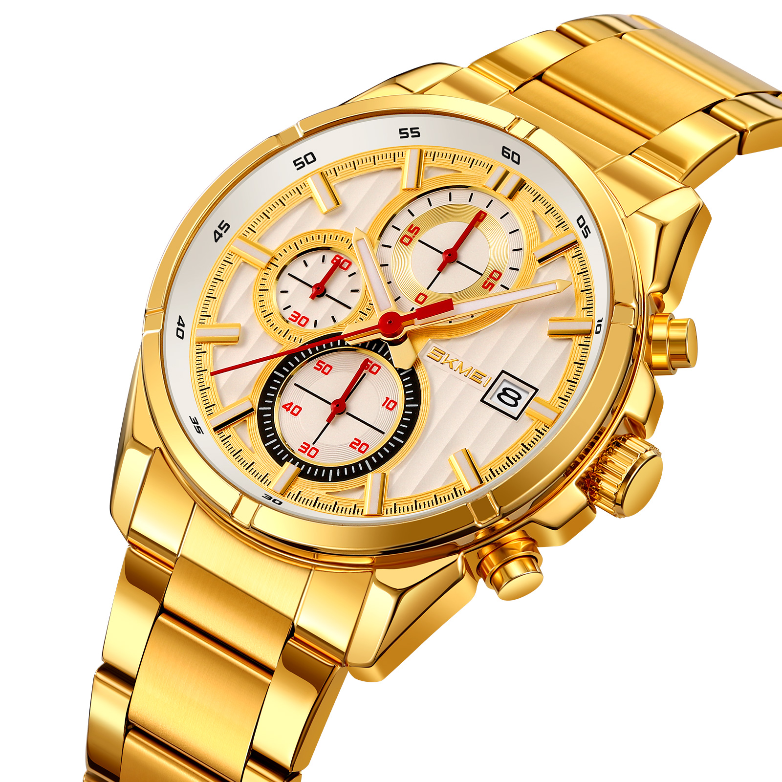 OEM Customized Skmei 9395 Brand Luxury Stainless Steel Men's Wristwatches