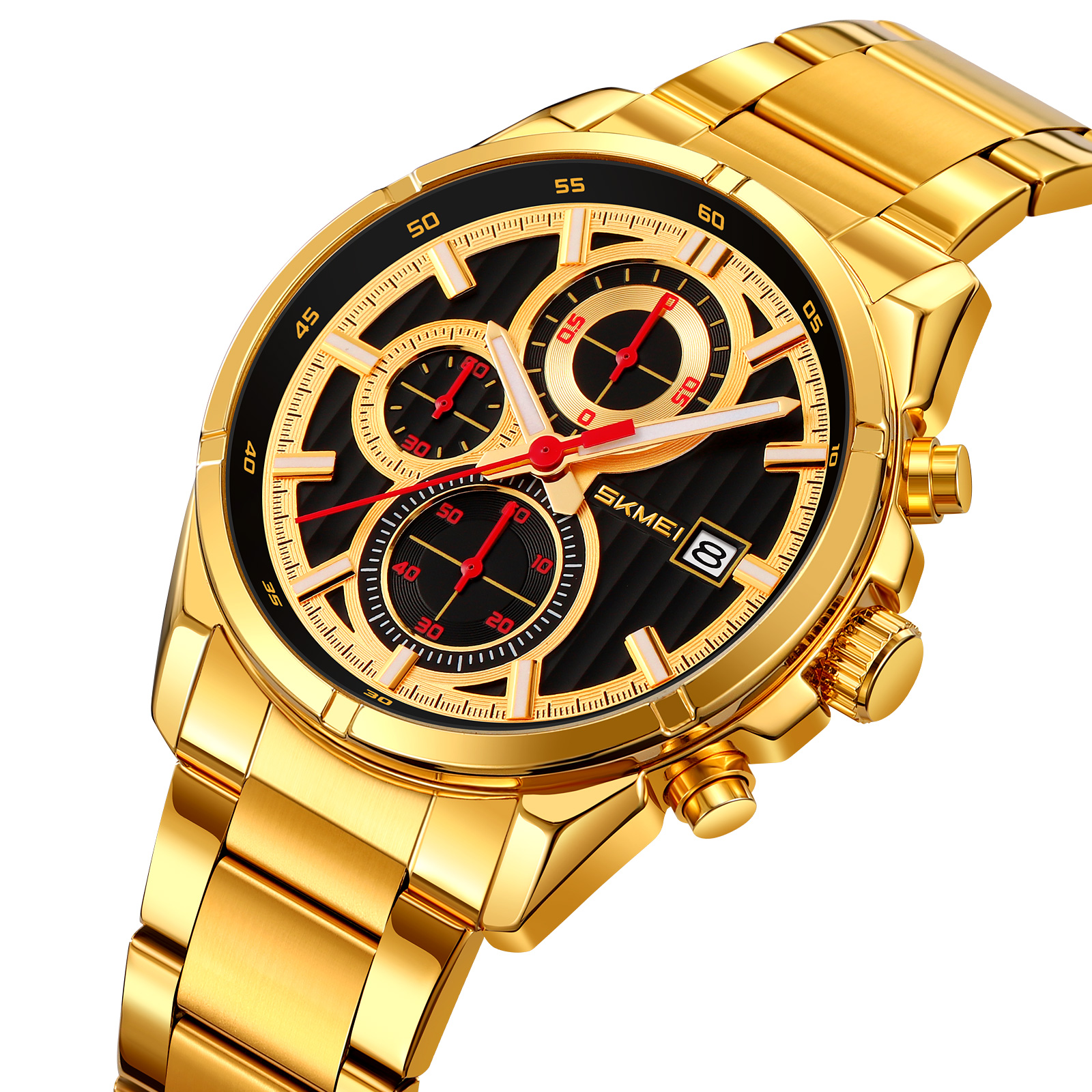 OEM Customized Skmei 9395 Brand Luxury Stainless Steel Men's Wristwatches