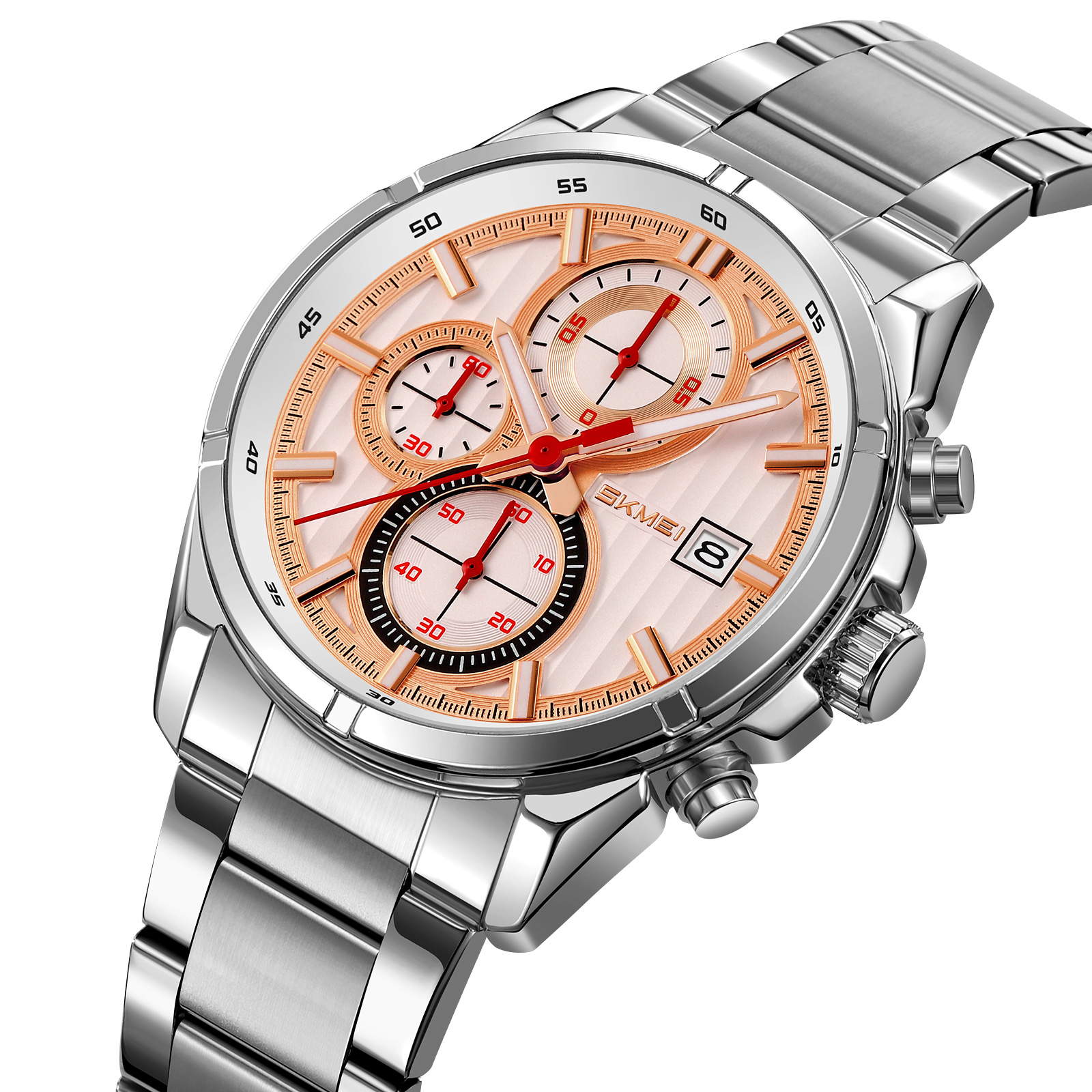 OEM Customized Skmei 9395 Brand Luxury Stainless Steel Men's Wristwatches