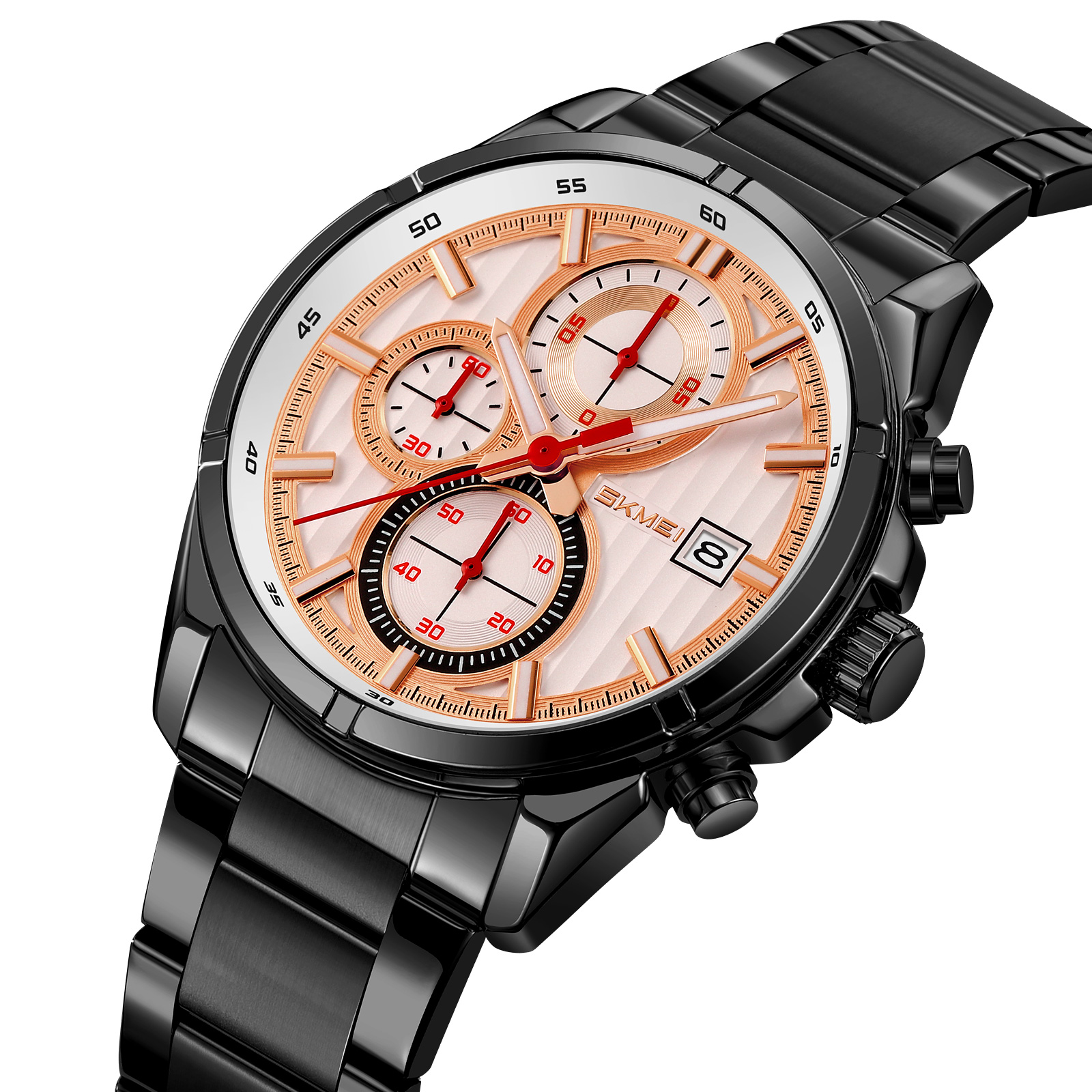OEM Customized Skmei 9395 Brand Luxury Stainless Steel Men's Wristwatches