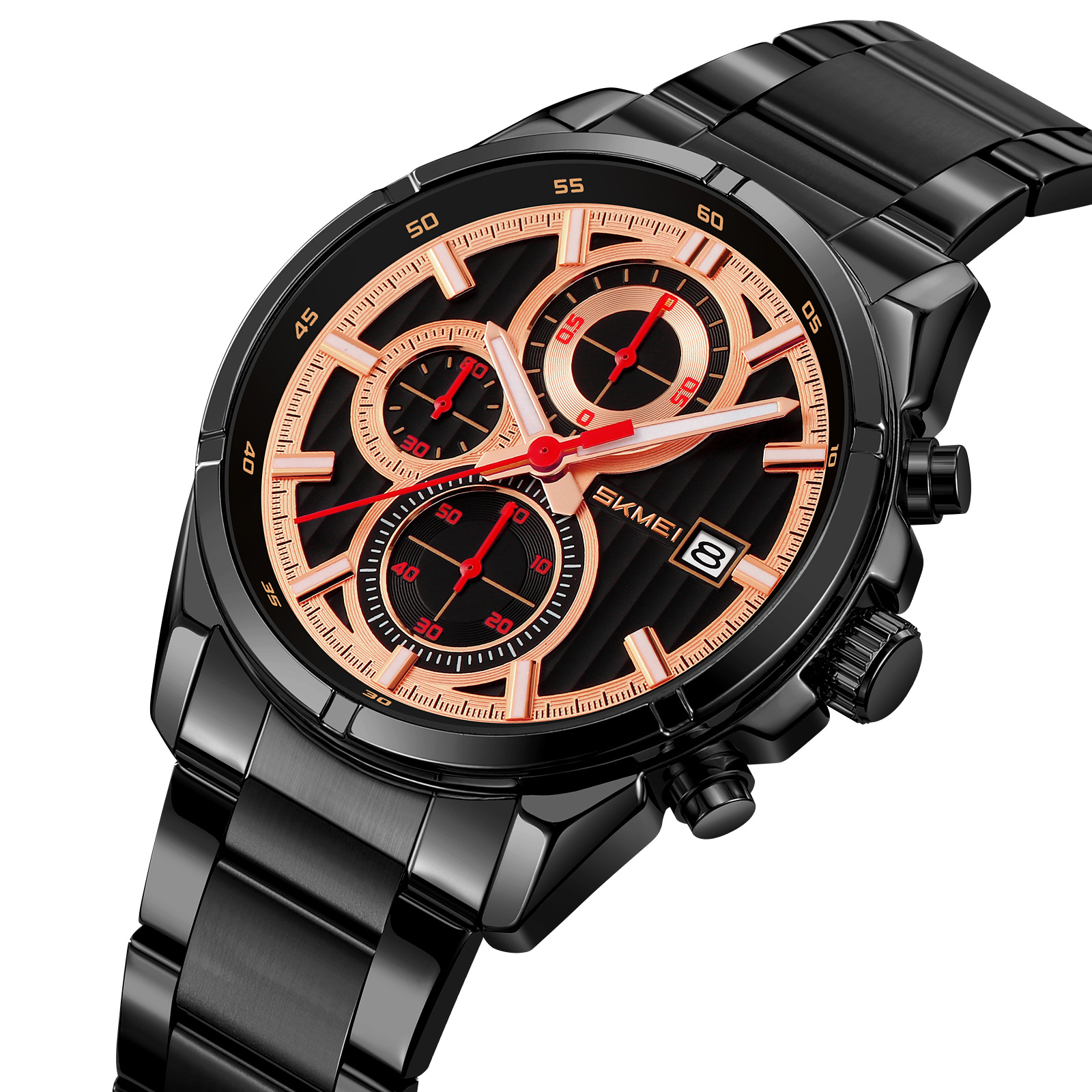 OEM Customized Skmei 9395 Brand Luxury Stainless Steel Men's Wristwatches