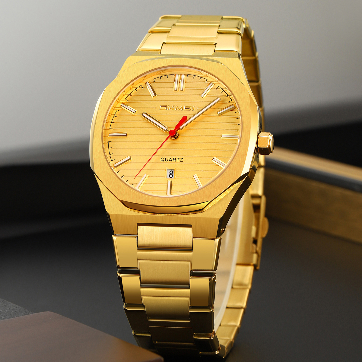 Watch Source Factory Wholesale Men's Steel Band Quartz Watch SKMEI 9397