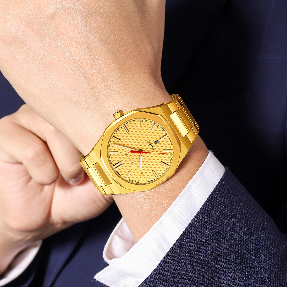 Watch Source Factory Wholesale Men's Steel Band Quartz Watch SKMEI 9397